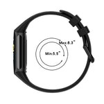 Monochromatic Silica Gel Breathable Strap, For Fitbit Charge 5