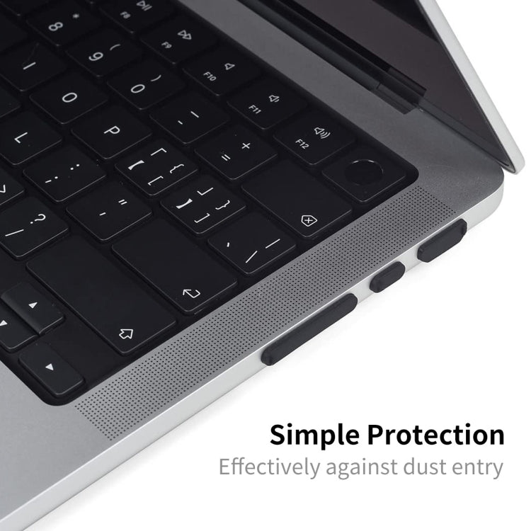 ENKAY Tampas Anti-poeira de Silicone Hat-Prince para MacBook Air 13,6 2022/2024 A2681 (M2) / A3113 (M3)