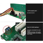 Placa Adaptadora PCIe para Dupla Slot PCI Cartão de Expansão USB 3.0