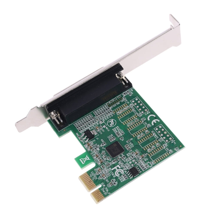 Placa Riser PCI-E Porta Paralela DB25 25 pinos Impressora LPT para Cartões PCI-E Express Conversor Adaptador AX99100