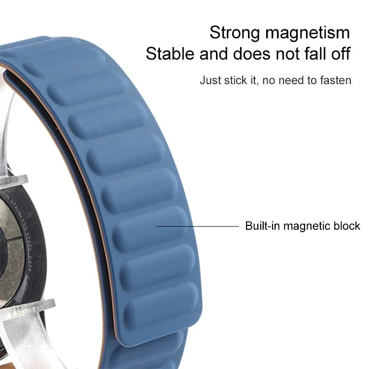 Correia magnética de silicone, para Samsung Galaxy Watch 3 41MM R850, para Samsung Galaxy Gear Sport, para Samsung Galaxy Watch Active