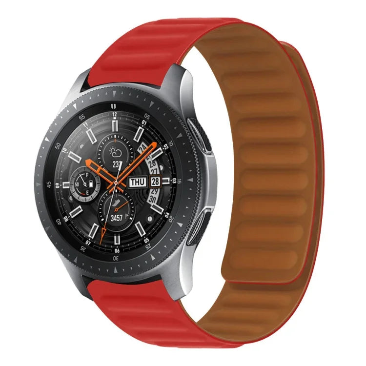 Correia magnética de silicone, para Samsung Galaxy Watch 3 41MM R850, para Samsung Galaxy Gear Sport, para Samsung Galaxy Watch Active