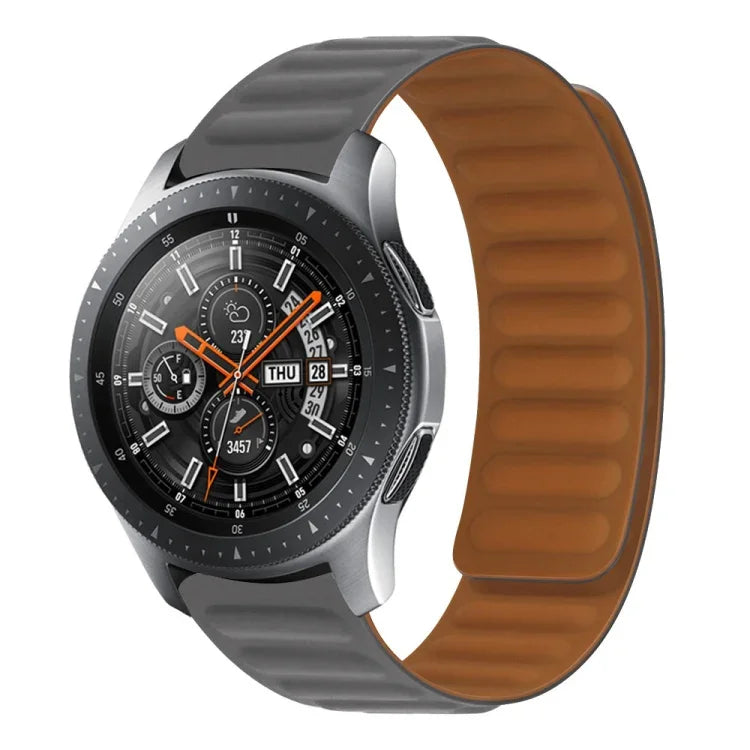 Correia magnética de silicone, para Samsung Galaxy Watch 3 41MM R850, para Samsung Galaxy Gear Sport, para Samsung Galaxy Watch Active