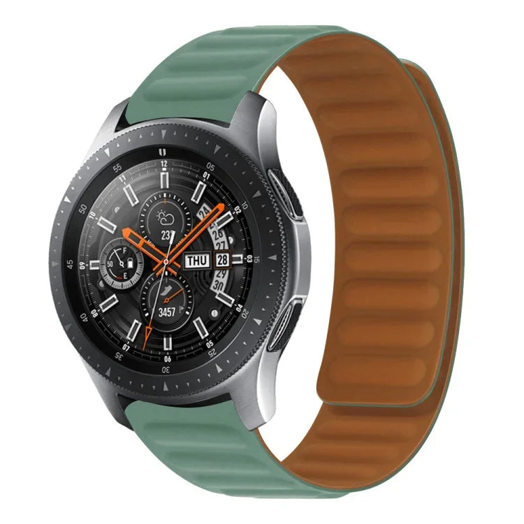 Correia magnética de silicone, para Samsung Galaxy Watch 3 41MM R850, para Samsung Galaxy Gear Sport, para Samsung Galaxy Watch Active