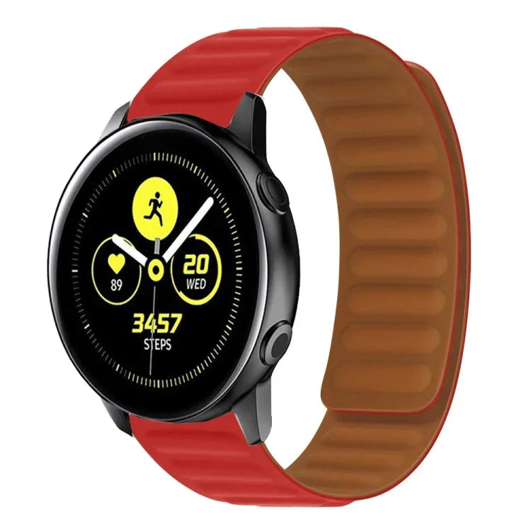 Correia magnética de silicone, para Samsung Galaxy Watch 3 41MM R850, para Samsung Galaxy Gear Sport, para Samsung Galaxy Watch Active