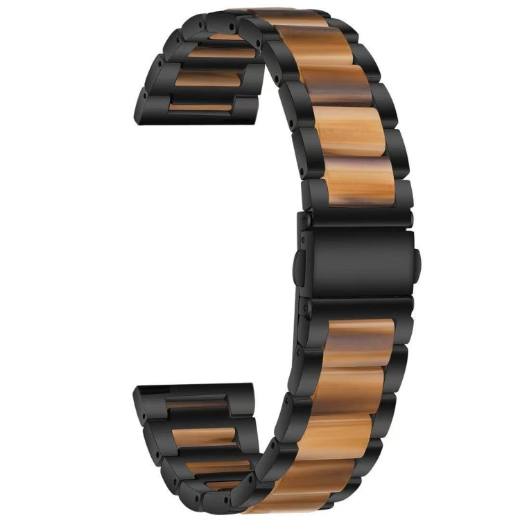 Metal Three Beads + Resin Strap, For Huawei Watch GT 3 46mm / GT Runner, For Huawei Watch GT 3 42mm / Watch GT 2 42mm
