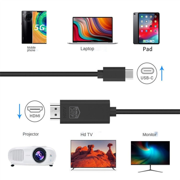 Cabo OT-UC503 USB Tipo C Macho para HDMI Macho 4K