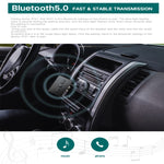 RT01 Receptor e Transmissor Bluetooth 2 em 1 Mãos Livres para Carro