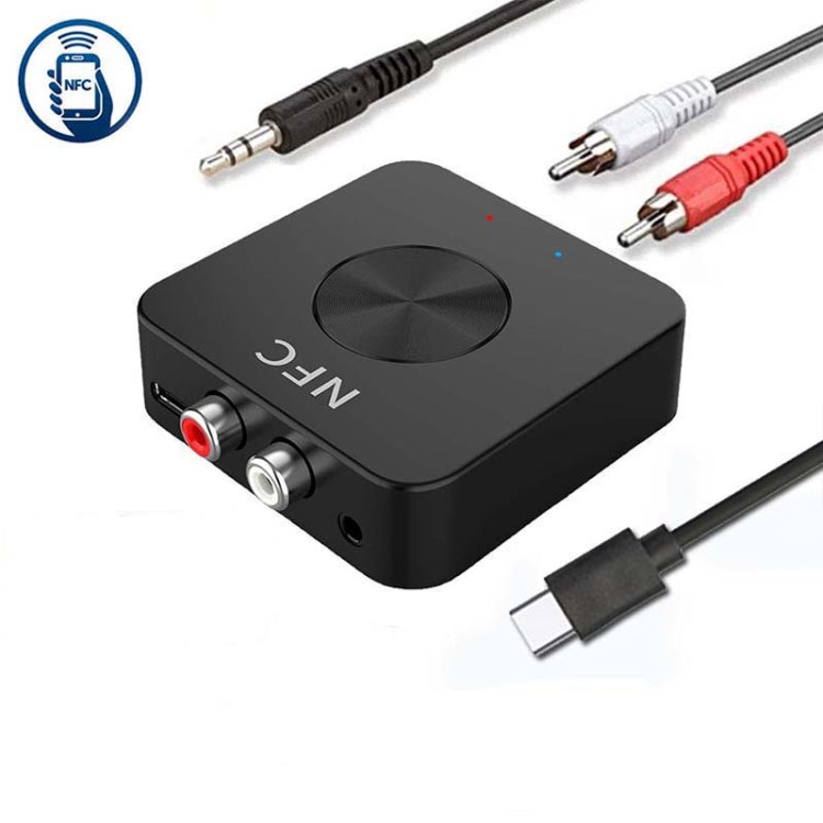 Adaptador de Áudio RCA 3.5mm AUX Receptor e Transmissor Bluetooth 5.0 NFC BT-21, BT-21