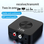 Adaptador de Áudio RCA 3.5mm AUX Receptor e Transmissor Bluetooth 5.0 NFC BT-21, BT-21