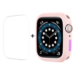 ENKAY TPU Case + Full Coverage PET Screen Protector for Apple Watch Series 8 7 TPU case protector.
