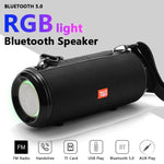 T&G TG537 Altifalante Bluetooth Portátil à Prova de Água com Luz RGB Suporta FM / Cartão TF