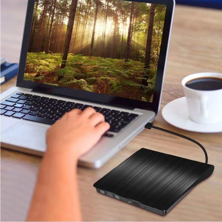 Leitor Externo de CD/DVD-RW Óptico USB 3.0 Escovado, ECD819
