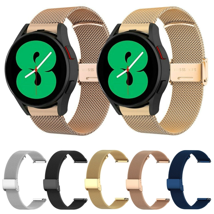 Correia de Malha Metálica Milan com Uma Fivela, Para Samsung Galaxy Gear S3, Para Samsung Galaxy Gear 2 R380, Para Samsung Galaxy Gear2 Neo R381, Para Samsung Galaxy Live SM-R382
