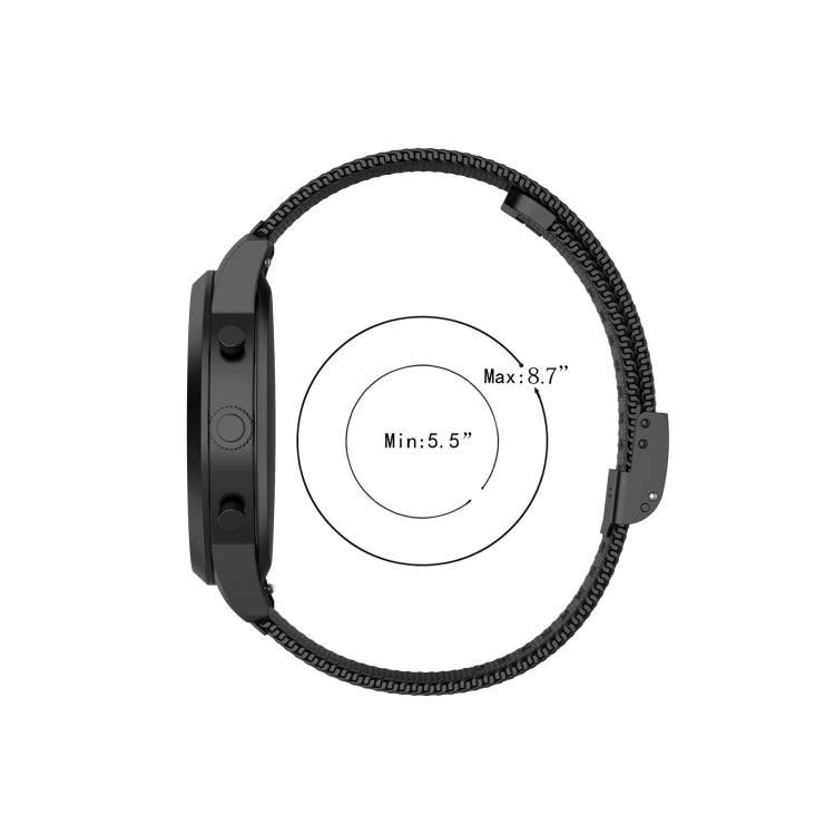 Correia de Malha Metálica Milan com Uma Fivela, Para Samsung Galaxy Gear S3, Para Samsung Galaxy Gear 2 R380, Para Samsung Galaxy Gear2 Neo R381, Para Samsung Galaxy Live SM-R382