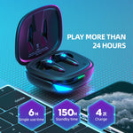 Auricular Bluetooth de Jogo G10 TWS 5.2 Binaural True Stereo com Controlo Tátil