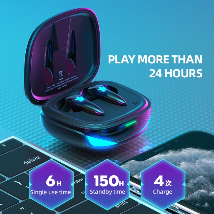 Auricular Bluetooth de Jogo G10 TWS 5.2 Binaural True Stereo com Controlo Tátil