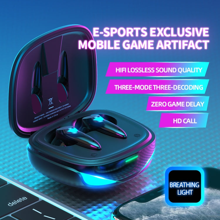 Auricular Bluetooth de Jogo G10 TWS 5.2 Binaural True Stereo com Controlo Tátil