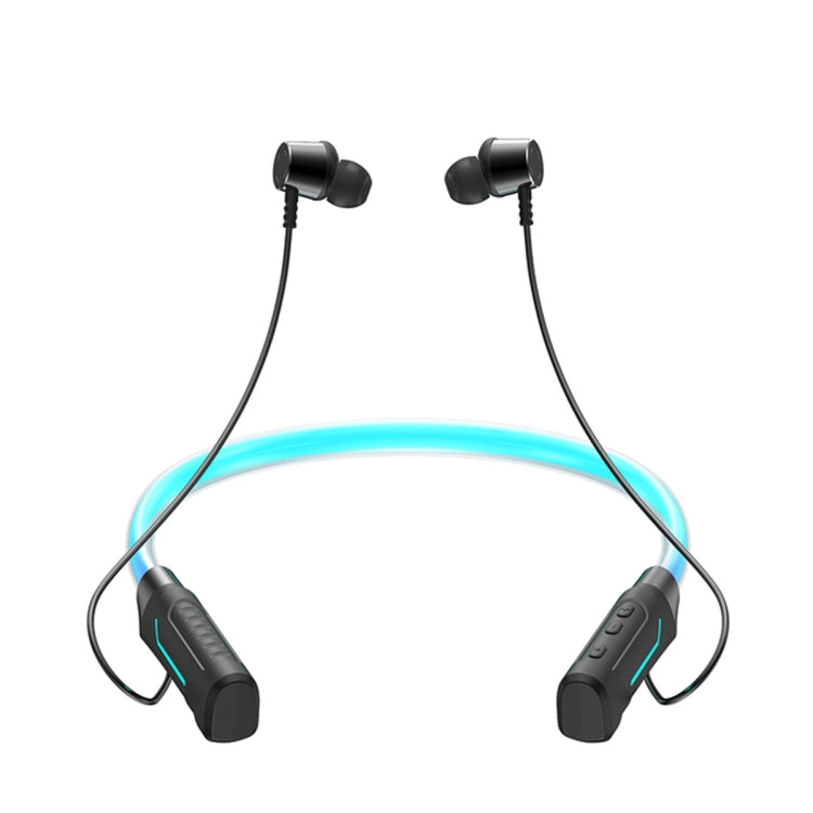 Auricular Bluetooth Sem Fios Estéreo JG4 com Colar e LED Intermitente