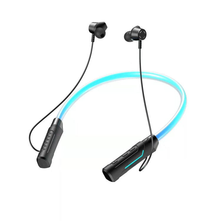 Auricular Bluetooth Sem Fios Estéreo JG4 com Colar e LED Intermitente