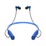 Auricular Bluetooth Sem Fios Estéreo JG4 com Colar e LED Intermitente