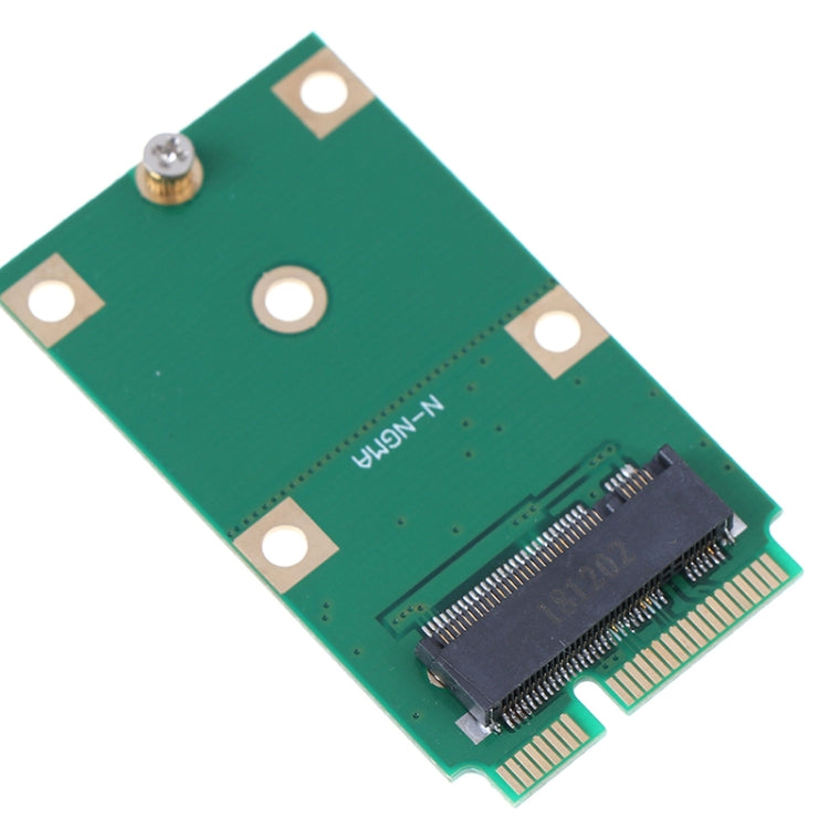 Cartão Adaptador Mini PCI-E M.2 NGFF 30mm 42mm SSD para mSATA de 52 Pinos