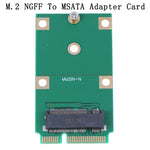 Cartão Adaptador Mini PCI-E M.2 NGFF 30mm 42mm SSD para mSATA de 52 Pinos