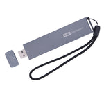 Caixa para NVME M.2 SSD, Suporta SSD M.2 2230/2242/2260/2280