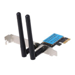 Placa de Rede Sem Fios PCIe Dual Band 5G / 2.4G 1200Mbps
