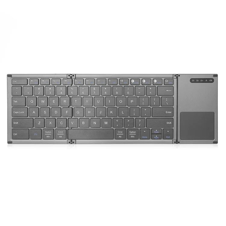 B066S Multi-function Ultra-thin Mini Wireless Three Fold Bluetooth Keyboard, B066S