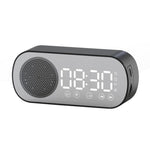 Z7 Altifalante Digital Bluetooth 5.0 Relógio Despertador Espelho Multifuncional Rádio FM, Z7 (Preto), Z7 (Branco), Z7 (Rosa)