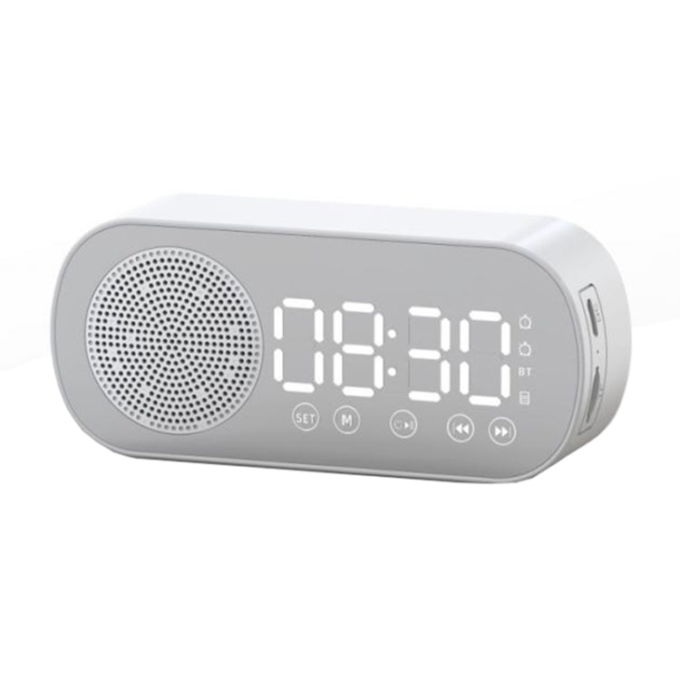 Z7 Altifalante Digital Bluetooth 5.0 Relógio Despertador Espelho Multifuncional Rádio FM, Z7 (Preto), Z7 (Branco), Z7 (Rosa)