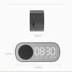Z7 Altifalante Digital Bluetooth 5.0 Relógio Despertador Espelho Multifuncional Rádio FM, Z7 (Preto), Z7 (Branco), Z7 (Rosa)