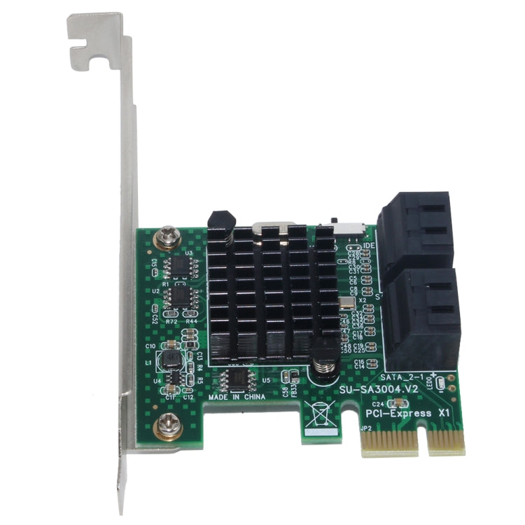 Adaptador de Expansão PCI Express 4 Portas PCI-E X1/X4/X8/X16 para SATA