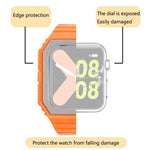 Correia de Silicone com Capa Para Apple Watch Series, 7 41mm / 6&SE&5&4 40mm / 3&2&1 38mm, 7 45mm / 6&SE&5&4 44mm / 3&2&1 42mm