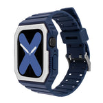 Correia de Silicone com Capa Para Apple Watch Series, 7 41mm / 6&SE&5&4 40mm / 3&2&1 38mm, 7 45mm / 6&SE&5&4 44mm / 3&2&1 42mm