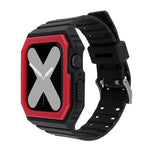Correia de Silicone com Capa Para Apple Watch Series, 7 41mm / 6&SE&5&4 40mm / 3&2&1 38mm, 7 45mm / 6&SE&5&4 44mm / 3&2&1 42mm