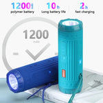 T&G TG312 Altifalante Bluetooth Sem Fios Multifuncional Portátil para Exterior com LED