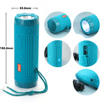 T&G TG312 Altifalante Bluetooth Sem Fios Multifuncional Portátil para Exterior com LED
