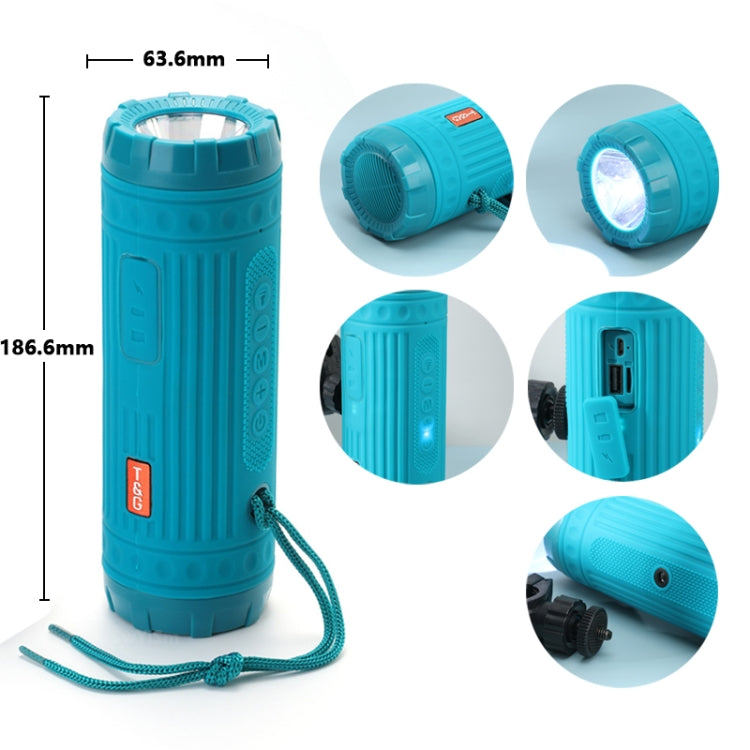 T&G TG312 Altifalante Bluetooth Sem Fios Multifuncional Portátil para Exterior com LED