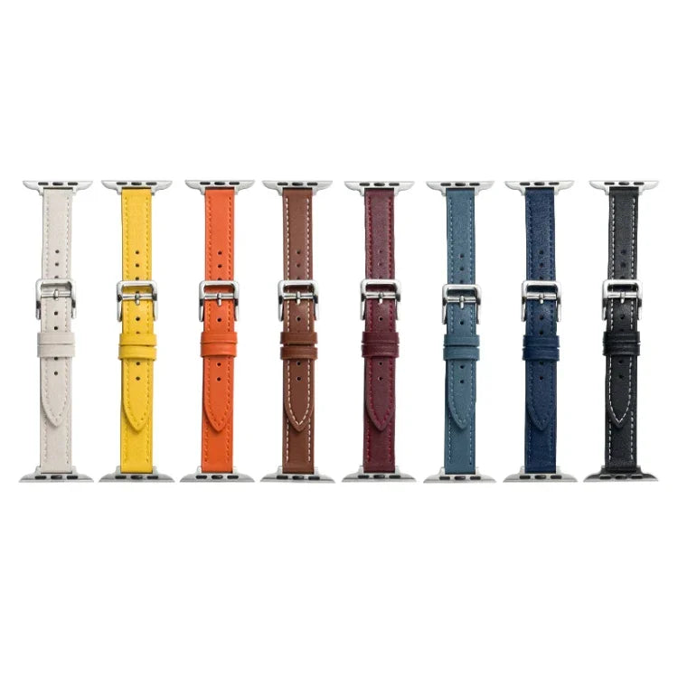 Correia de Relógio em Pele Microfibra com Fivela de Pino para Apple Watch Series, 7 41mm / 6&SE&5&4 40mm / 3&2&1 38mm, 7 45mm / 6&SE&5&4 44mm / 3&2&1 42mm