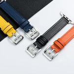 Correia de Relógio em Pele Microfibra com Fivela de Pino para Apple Watch Series, 7 41mm / 6&SE&5&4 40mm / 3&2&1 38mm, 7 45mm / 6&SE&5&4 44mm / 3&2&1 42mm