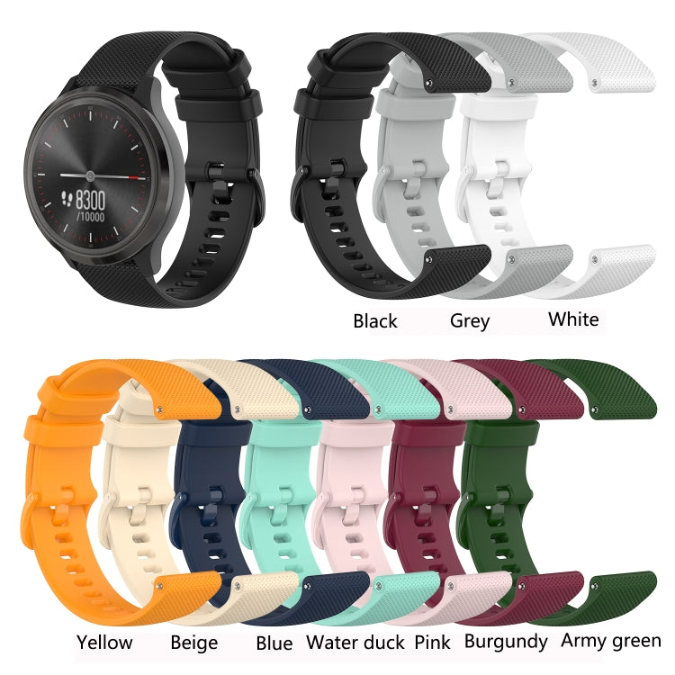 22mm Checkered Silicone Strap, For Huawei Watch GT 2 Pro, For Huawei Watch GT 2e, For Huawei Watch GT 42mm / 46mm, For Huawei Watch GT 2 46mm