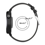 Pulseira de Relógio com Costura e Textura de Bezerro, Para Samsung Galaxy Watch 3 45mm, Para Samsung Galaxy Watch 46mm, Para Samsung Galaxy Gear S3 Classic / Gear S3 Frontier