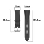 Calf Texture Sewing Thread Watchband, For Huawei Watch GT 3 42mm, For Huawei Watch GT 2 42mm, For Huawei Watch 2