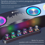 Newrixing NR555 Altifalante Gaming Bluetooth de Secretária com LED Colorido, Suporta TF & FM