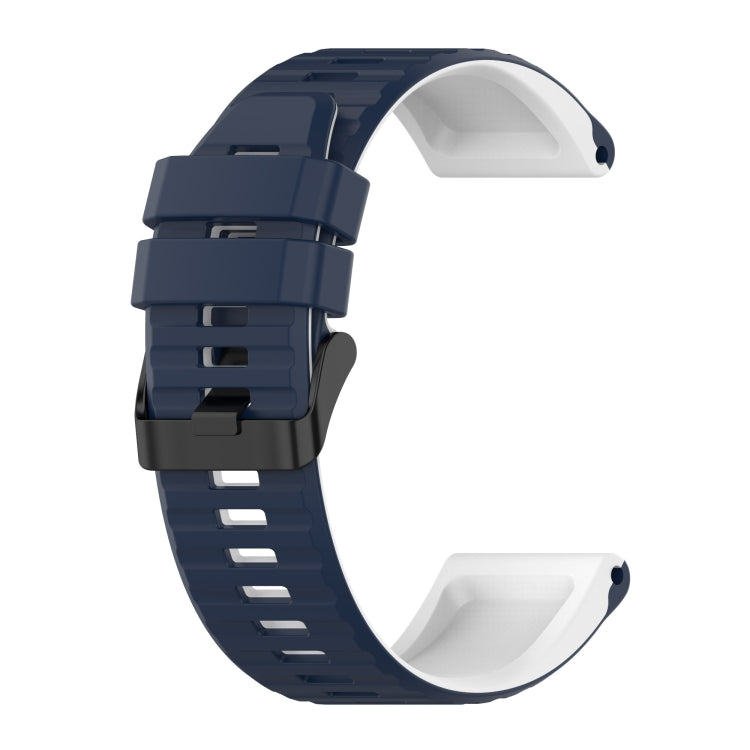 22mm Silicone Mixing Color Watch Strap, For Garmin Forerunner 945, For Garmin Instinct