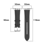 Top Layer Cowhide Sewing Watch Strap For Apple Watch Series, 7 41mm / 6&SE&5&4 40mm / 3&2&1 38mm 20mm, 7 45mm / 6&SE&5&4 44mm / 3&2&1 42mm 22mm, 7 41mm / 6&SE&5&4 40mm / 3&2&1 38mm 22mm, 7 45mm / 6&SE&5&4 44mm / 3&2&1 42mm 20mm