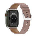 Top Layer Cowhide Sewing Watch Strap For Apple Watch Series, 7 41mm / 6&SE&5&4 40mm / 3&2&1 38mm 20mm, 7 45mm / 6&SE&5&4 44mm / 3&2&1 42mm 22mm, 7 41mm / 6&SE&5&4 40mm / 3&2&1 38mm 22mm, 7 45mm / 6&SE&5&4 44mm / 3&2&1 42mm 20mm