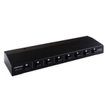 Amplificador de Potência 100W Caixa Distribuidora Comutadora 1 Entrada 8 Saídas para Altifalantes